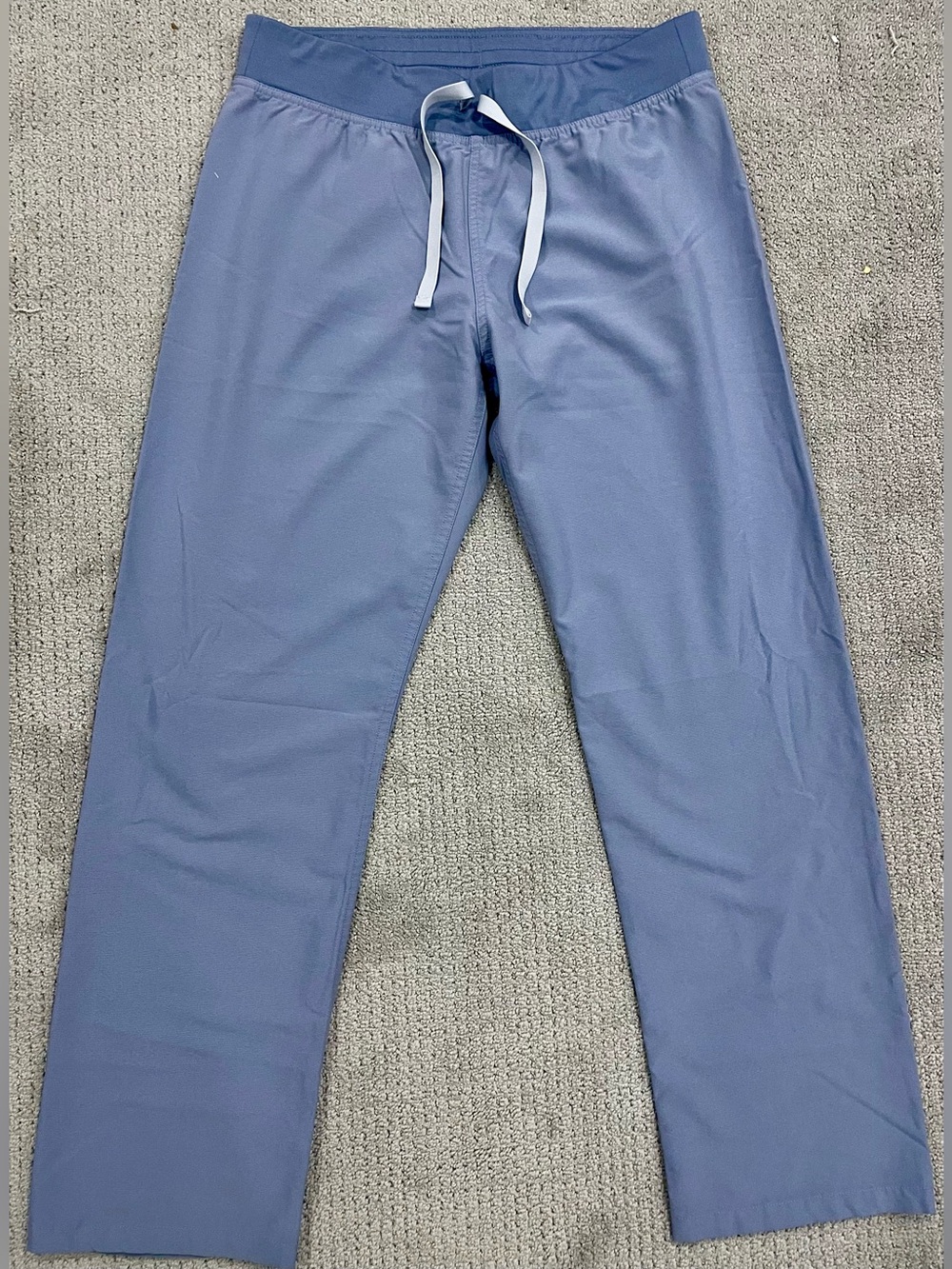 FIGS Blue Scrub Pants Mens Medium Stretch Drawstring Medical Uniform